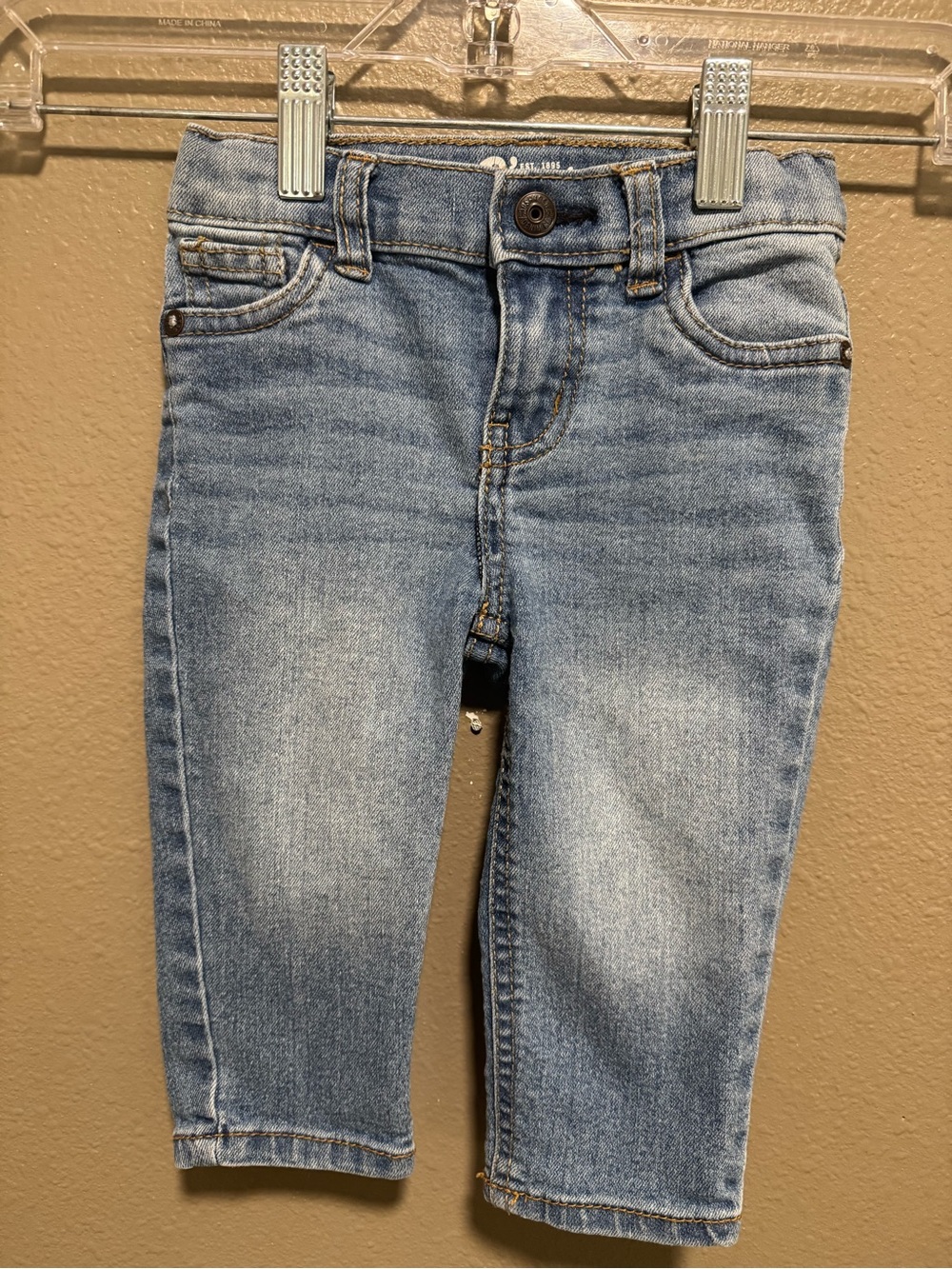 OshKosh Light Wash Straight Denim Jeans - Kids